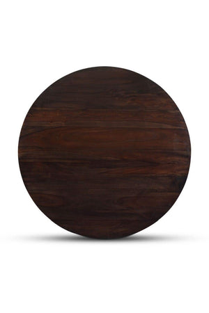Brown Sheesham Round Dining Table | Novi Living Myron