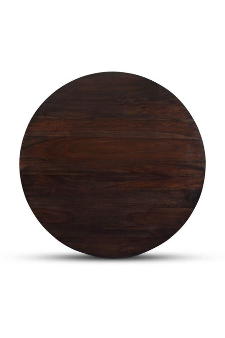 Modern European furniture - Brown Sheesham Round Dining Table - www.oroa.com