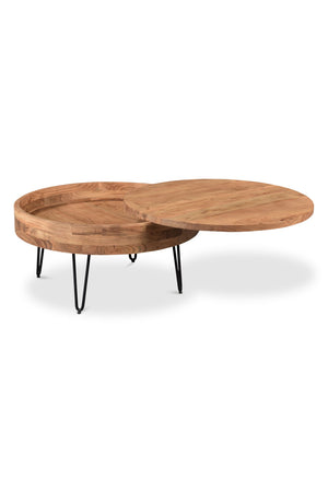 Modern European furniture - Acacia Wood Coffee Table - www.oroa.com