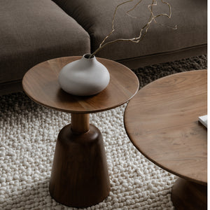 Modern European furniture - Wooden Round Coffee Table - www.oroa.com