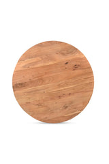 Modern European furniture - Round Acacia Storage Coffee Table - www.oroa.com