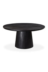 Modern European furniture - Black Mango Wood Dining Table - www.oroa.com
