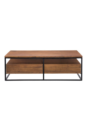 Modern European furniture - Acacia Wood Coffee Table - www.oroa.com