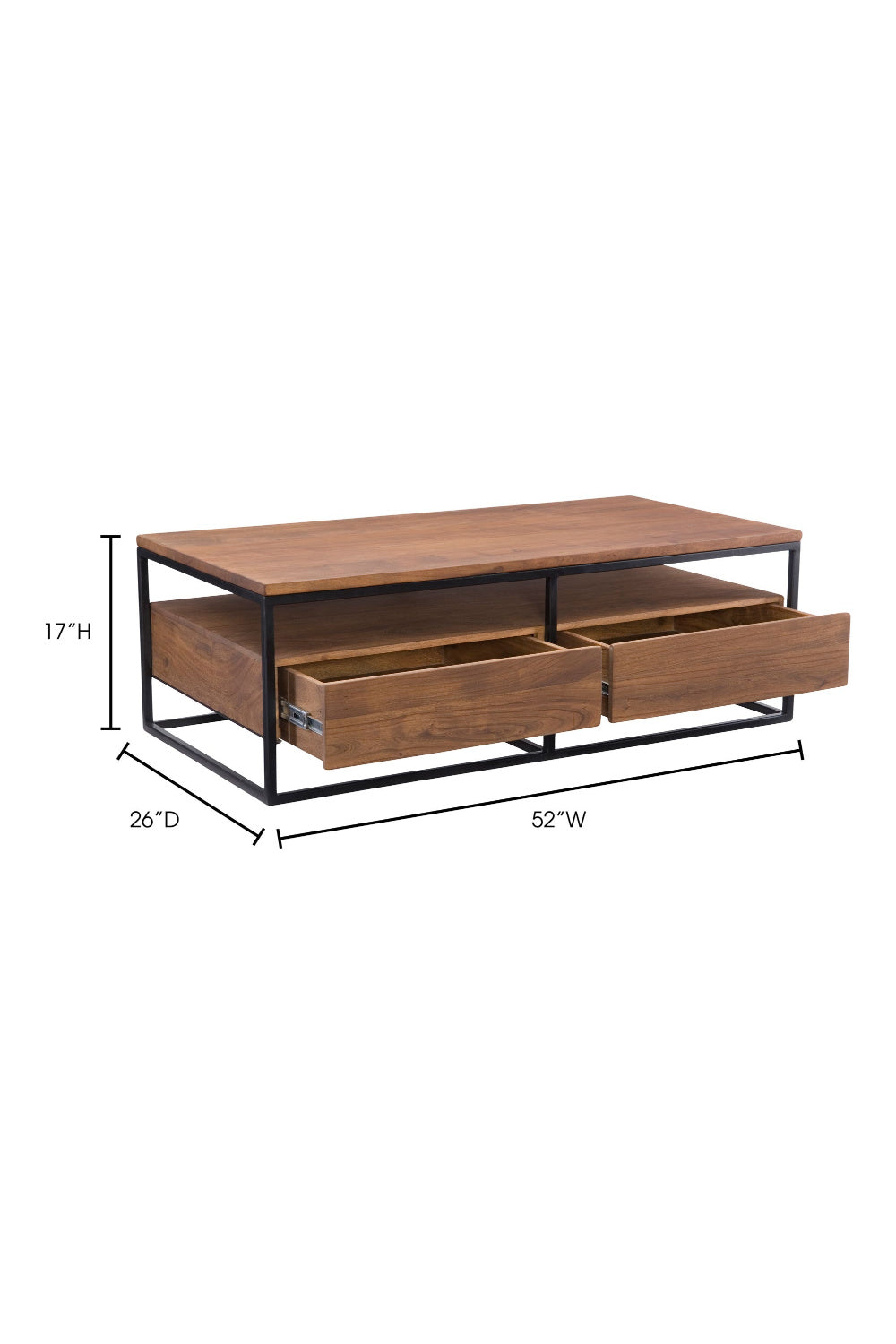 Modern European furniture - Acacia Wood Coffee Table - www.oroa.com