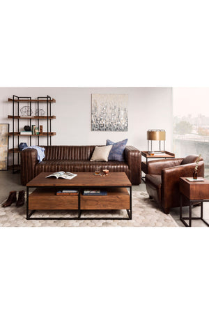 Modern European furniture - Acacia Wood Coffee Table - www.oroa.com