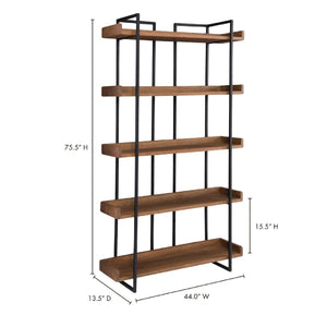 Modern European furniture - Solid Acacia Bookshelf - www.oroa.com