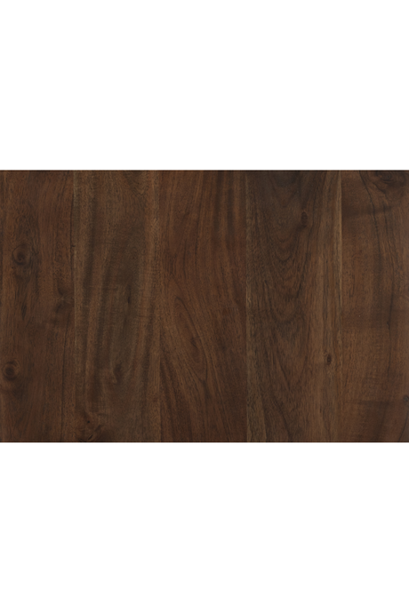 Modern European furniture - Brown Acacia Cube Side Table - www.oroa.com