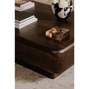 Modern European furniture - Brown Acacia Coffee Table - www.oroa.com