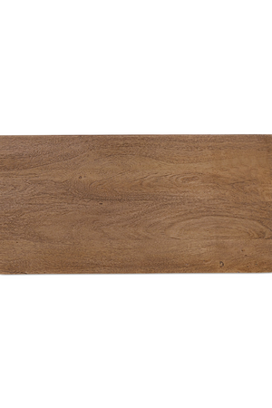 Wire-Brushed Acacia 2-Drawer Nightstand | Novi Living Rene | Oroa.com