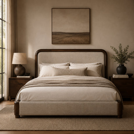 Acacia Wood Framed Bed | Novi Living Bower