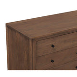 Modern or European furniture - Brown Acacia 6-Drawer Dresser - www.oroa.com