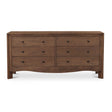 Modern or European furniture - Brown Acacia 6-Drawer Dresser - www.oroa.com