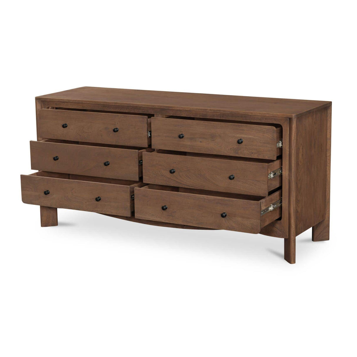 Modern or European furniture - Brown Acacia 6-Drawer Dresser - www.oroa.com