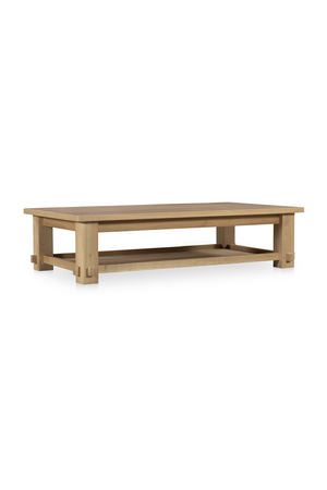 Natural Solid Oak Coffee Table | Novi Living Morey | Oroa.com