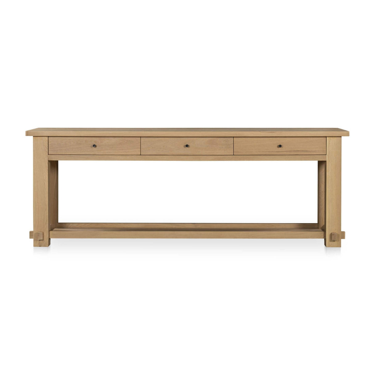 Modern or European furniture - Natural Oak 3-Drawer Console Table - www.oroa.com
