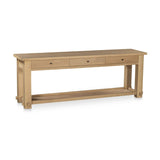 Modern or European furniture - Natural Oak 3-Drawer Console Table - www.oroa.com