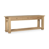 Modern or European furniture - Natural Oak 3-Drawer Console Table - www.oroa.com