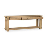 Modern or European furniture - Natural Oak 3-Drawer Console Table - www.oroa.com