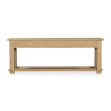 Modern or European furniture - Natural Oak 3-Drawer Console Table - www.oroa.com