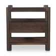 Modern European furniture - Brown Acacia Wood Nightstand - www.oroa.com