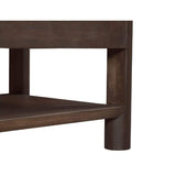 Modern European furniture - Brown Acacia Wood Nightstand - www.oroa.com