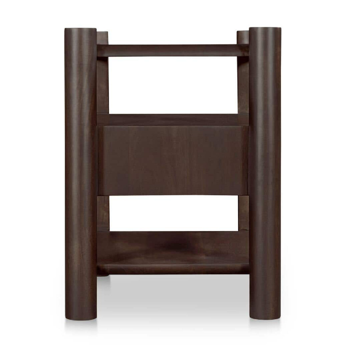 Modern European furniture - Brown Acacia Wood Nightstand - www.oroa.com