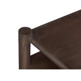 Modern European furniture - Brown Acacia Wood Nightstand - www.oroa.com