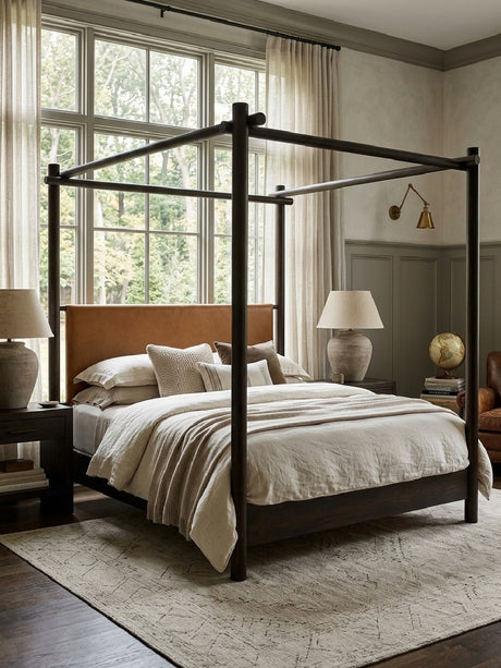 Solid Acacia Canopy Bed - Novi Living Devin - view 2