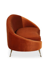 Modern European furniture - Orange Asymmetrical Chaise - www.oroa.com