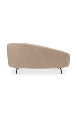 Modern European furniture - Brown Shearling Chaise Lounge - www.oroa.com