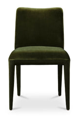 Modern European furniture - Green Velvet Dining Chairs (2) - www.oroa.com