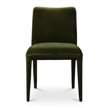 Modern European furniture - Green Velvet Dining Chairs (2) - www.oroa.com