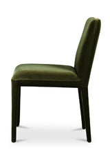 Modern European furniture - Green Velvet Dining Chairs (2) - www.oroa.com