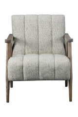 Modern European furniture - Beige Channeled Accent Chair - www.oroa.com