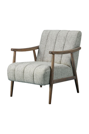 Modern European furniture - Beige Channeled Accent Chair - www.oroa.com