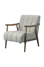 Modern European furniture - Beige Channeled Accent Chair - www.oroa.com