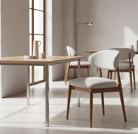   Modern European furniture - White Padded Dining Chair - www.oroa.com | Oroa.com