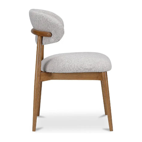 Modern European furniture - White Padded Dining Chair - www.oroa.com