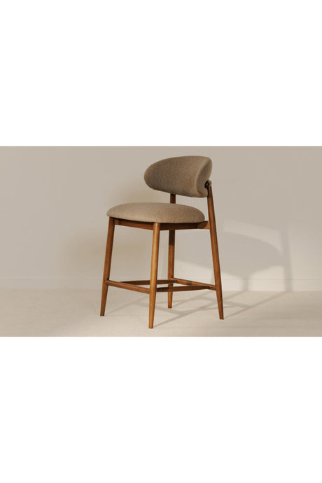 Modern European furniture - Rubberwood Framed Counter Stool - www.oroa.com