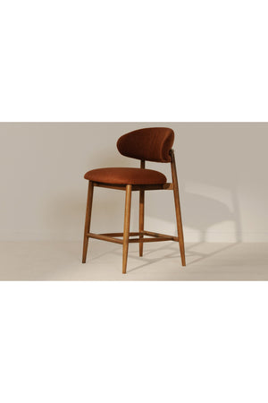 Rubberwood Framed Counter Stool | Novi Living Ellie | Oroa.com