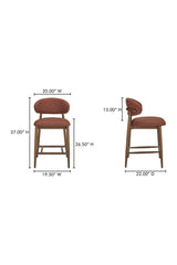 Modern European furniture - Rubberwood Framed Counter Stool - www.oroa.com