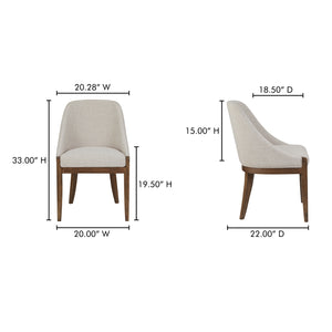   Modern European furniture - Oak Framed Upholstered Dining Chair - www.oroa.com | Oroa.com
