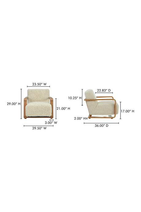 Modern European furniture - Oak Framed Lounge Chair - www.oroa.com