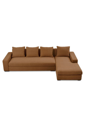Modern European furniture - Track-Armed Right Sectional Sofa - www.oroa.com