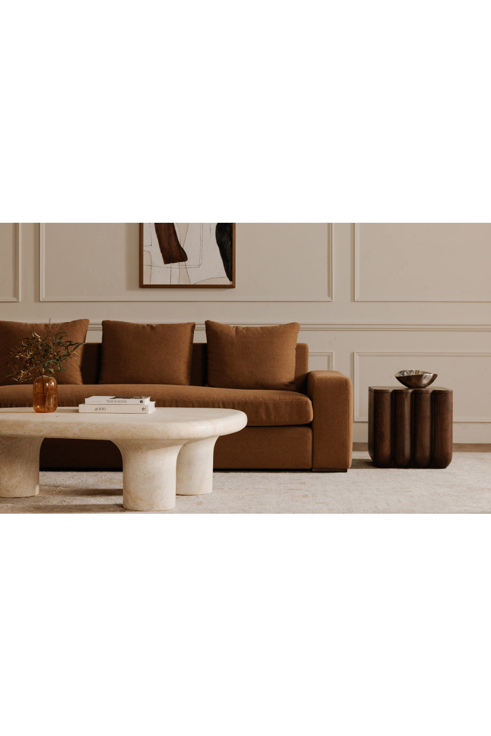 Modern European furniture - Track-Armed Right Sectional Sofa - www.oroa.com
