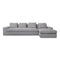 Modern European furniture - Track-Armed Right Sectional Sofa - www.oroa.com