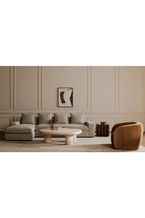 Modern European furniture - Track-Armed Right Sectional Sofa - www.oroa.com