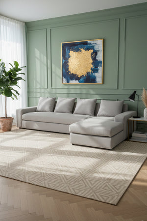 Modern European furniture - Track-Armed Right Sectional Sofa - www.oroa.com