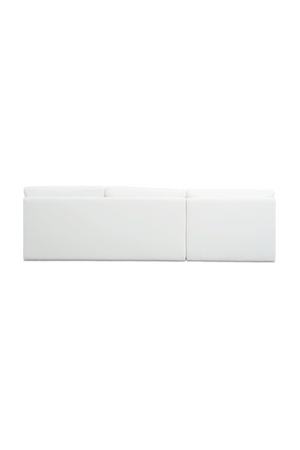 2-Piece White Outdoor Modular Sofa | Novi Living Miles | Oroa.com