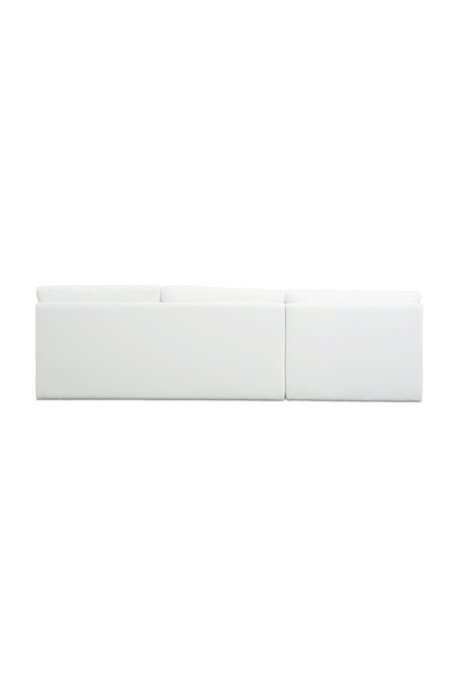 Modern European furniture - 2-Piece White Outdoor Modular Sofa - www.oroa.com